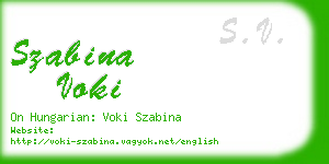 szabina voki business card